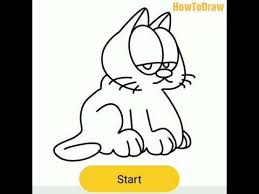 Kucing drawing / kumpulan sketsa gambar kucing hingga cara menggambarnya. How To Draw Garfield Cat Cara Menggambar Kucing Garfield Youtube