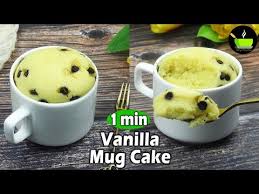 All you need is few basic ingredients that you probably already have, 1 minute of work and. 1 Min Vanilla Mug Cake Recipe Vanilla Mug Cake In 1 Minute 1 Minute Microwave Mug Cake Mug Cake Youtube