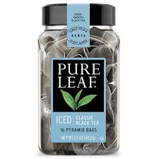 Lipton black tea bags 100% natural savor the original, delicious taste enjoyed by discriminating tea connoisseurs for more than a century with lipton black tea bags. Iced Classic Black Tea Tea Bags Pure Leaf