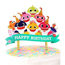 Do do do do do you have a baby shark themed party to plan for your little ones next birthday bash. Buy Reusable Baby Shark Cake Topper One Of The Best Cute And Affordable Baby Shower Happy Birthday Party Supplies Decorations On Cake Or Cupcake For Any Gender Perfect Kitchen Decor Gift Idea Online In