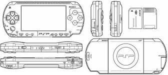Blueprints Miscellaneous Sony Sony Psp Blueprints Psp Designs To Draw