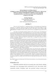 Maybe you would like to learn more about one of these? Pdf Pengembangan Perangkat Pembelajaran Matematika Model Kooperatif Tipe Stad Dengan Media Powerpoint Ispring Pada Materi Jajargenjang Layang Layang Dan Trapesium Di Kelas Vii Smp