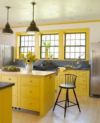 decorate the kitchen using yellow accents