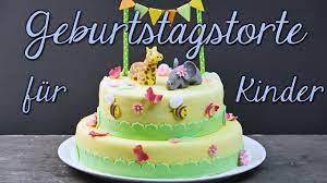 Geburtstagstorte Fur Kinder Backen Zweistockige Motivtorte Mit Fondant Selber Machen Youtube