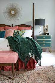 Coral paint on the walls may seem like a bit coral walls will go best with décor that's more minimalistic in approach. 8 Bold And Unexpected Colour Pairings In The Bedroom Stylish Bedroom Inspiration Stylish Bedroom Eclectic Bedroom