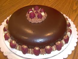 Ganache Cake My First Ganache Cake It S Yellow Cake With Amaretto Syrup To Moist With Ganache Icing Fresh Raspberries Al Ganache Cake Cake Cupcake Cakes