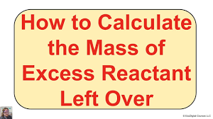 How do i find the limiting reactant? How To Calculate The Mass Of Excess Reactant Left Over Youtube