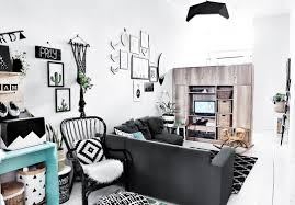 Referensi desain interior dapur minimalis hitam putih trend. Desain Rumah Monokrom Minimalis Cek Bahan Bangunan
