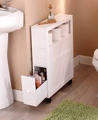 Black Bathroom Cabinets And Storage Units Slim Bathroom Cabinet Multi Functional White Or Black Space Saver Front Back Slim Bathroom Storage Slim Bathroom Storage Cabinet Small Bathroom Remodel