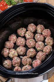 Adding one simple ingredient and preparing the meatballs before they go into the sauce makes all the difference in. Crockpot Meatballs Spend With Pennies
