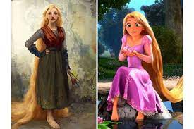 Mewarnai gambar putri rapunzel aneka mewarnai gambar coloring. Sebelum Difilmkan Begini Sketsa Asli Wajah Princess Disney