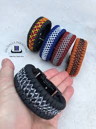 The following image tutorial will show you how to do the braid properly, but i would like to offer a tip of my own: Valhalla Classic Stitched Paracord Bracelet Etsy