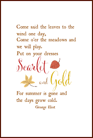 Pieces Of Autumn 2012 On Sutton Place Autumn Quotes George Eliot Quotes Words