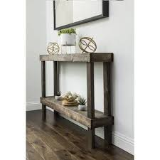 Cole Grey Console Table Reviews Wayfair Wood Console Table Wood Console Narrow Console Table