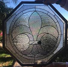 Shop for outdoor solid transitional area rug. Octagonal Classic Fleur De Lis Stained Glass Window Panel Etsy