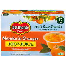 Find quality snacks products to add to your shopping . Save On Del Monte Fruit Cup Snacks Mandarin Oranges Lightly Sweetened 12 Ct Order Online Delivery Giant