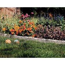 Garden border out of old bricks. Home Garden Border