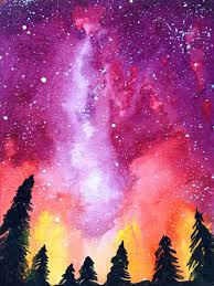 Stars Galaxy Series In Watercolour Watercolor Galaxy Watercolor Art Art Drawings