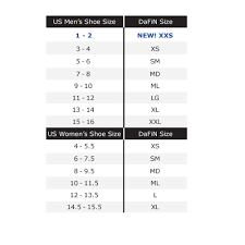 dafin size chart lifeforceusa inc