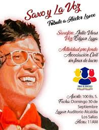 Concierto “Saxo y la Voz, tributo a Héctor Lavoe” llega a Los Salias a  beneficio de Asociación Civil Panas de Venezuela