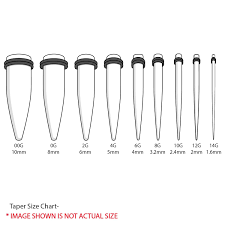 18 Pieces Taper Kit Stretching Kit Clear Tapers Sizes 14g 00g 2 Of Each Size Gauge Kit
