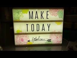 Heidi Swapp Light Box Other Fun Things Youtube Heidi Swapp Lightbox Light Box Quotes Light Box