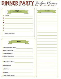 From designing the perfect dinner party invitations to choosing a theme, you. Party Planning Free Dinner Party Planner Download Cooking On The Ranch