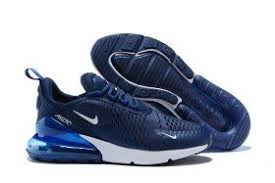 Nike Air Max 270 Black And Blue Men High Quality Nike Air Max 270 Flyknit Midnight Navy Black White Ah8050 400 Men S Running Shoes Sneakers Nike Air Max Cheap Nike Air Max Nike Air