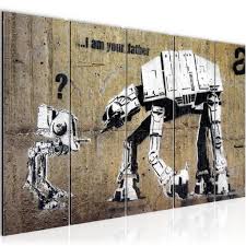 This is originally a piece from the artist 'banksy'. Banksy I Am Your Father Street Art Bild 200x80 Real De