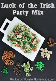 This Luck Of The Irish Party Mix Is As Fun To Make As It Is To Eat Go Green For St Patrick S Day Whip Up A Ba Irish Recipes St Patricks