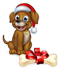 Cartoon christmas dog with christmas hat. Dog Christmas Stock Illustrations Cliparts And Royalty Free Dog Christmas Vectors