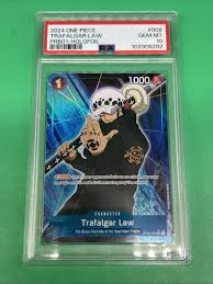 One Piece TCG - Trafalgar Law ST03-008 (Full Art) - PRB-01 English Holo PSA  10