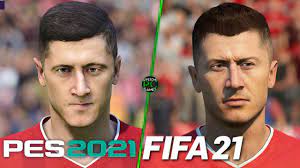Lionel messi retains top spot in the overall fifa 21 men's rankings, but there's a new face in the top three this year. Fifa 21 Vs Pes 2021 Fc Bayern Munich Player Faces Comparison Youtube