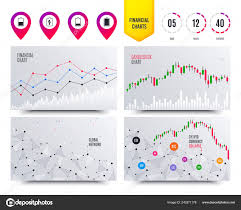 Financial Planning Charts Battery Charging Icons Electricity