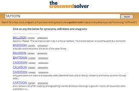 Check spelling or type a new query. 10 Top Free Crossword Clue Solver Websites