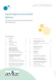 elipsLife Algemene Voorwaarden WGA Plus - Aevitae