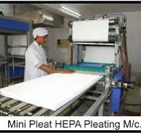 Mini Pleat HEPA Filters Machines