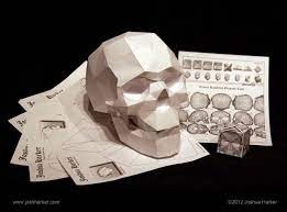 Origami Skull Skullspiration Com Skull Designs Art Fashion Skull Puzzle Paper Crafts Origami And Kirigami
