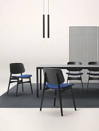 Fredericia The Soborg Chair By Borge Mogensen And Mesa Table By Welling Ludvik I Photo Frederik L Dining Chairs Office Furniture Design Danish Dining Chairs