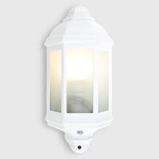 Wiltshire Outdoor Wall Lantern With Dusk Til Dawn Sensor In White Wall Lantern Outdoor Wall Lantern Outdoor Walls