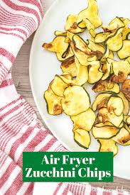 My man's job was to slice the zukes, do the dips and bring them out to me to fry. Air Fryer Zucchini Chips Recipe By Blackberry Babe
