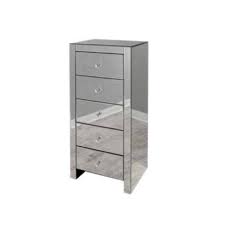 The outeniqua furniture collection is made from solid white oak finished with a pigmented. Clear Mirrored 5 Drawer Tallboy New Room Style