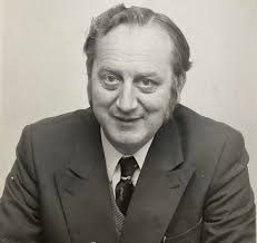 April 1973) Long serving Scarborough FC director DEREK WATSON