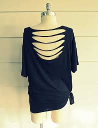 This easy spiderweb design looks abstract. 20 Diy T Shirt Cutting Ideas