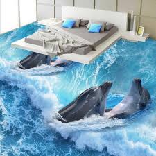 Contact 3d paint floor on messenger. Free Shipping Mother Son Dolphin Bathroom Bedroom 3d Floor Painting Thickened Self Adhesive Living Room Lobby Flo 3d Floor Painting Painted Floors Floor Murals