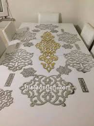 Deri Gumus Ve Altin Rengi Amerikan Servis Takimlari Www Silacadesign Com Manualidades Decoracion Bebe Decoracion De Unas