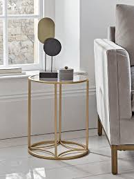 Round Gold Glass Side Table Glass Side Tables Side Table Decor Living Room Side Table Guangzhou beacon peace home decor co., limited.