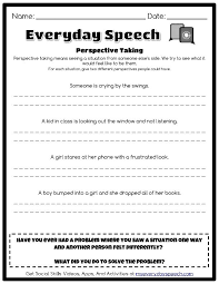 Perspective Taking Everyday Speech Social Skills Program Social Skills Perspective Taking