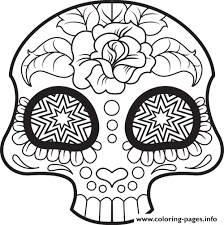 Free cute disney coloring pages. Mini Cute Sugar Skull Coloring Pages Printable