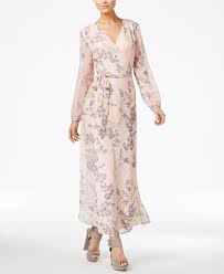 Bar Iii Printed Wrap Maxi Dress Only At Macy S Dresses Women Macy S Maxi Wrap Dress Maxi Dress Womens Dresses